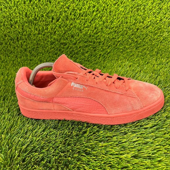 PUMA Other - Puma Suede Mono Reptile Mens Size 10 Pink Casual Walking Shoes Sneakers